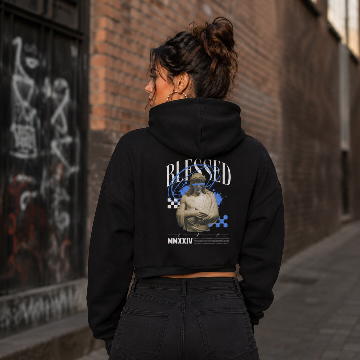 ZN Mythology Cropped Hoodie