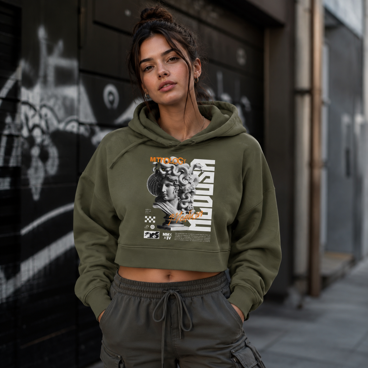 ZN Mythology Cropped Hoodie