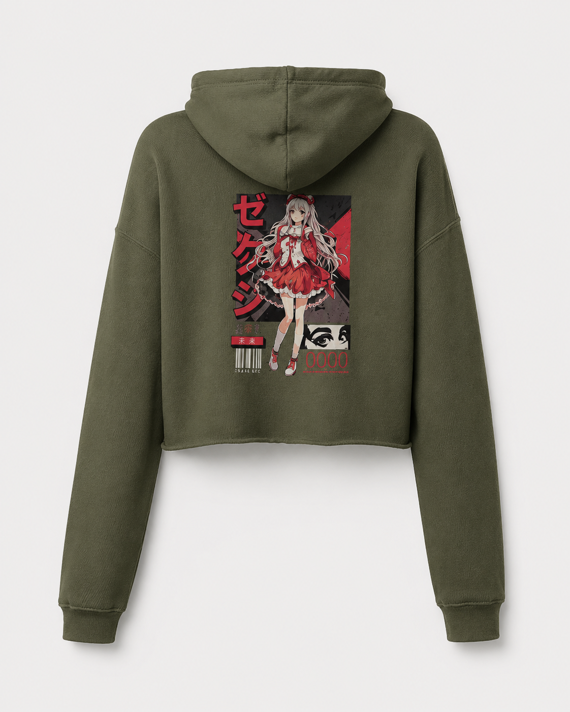 ZN Crimson Crop Hoodie