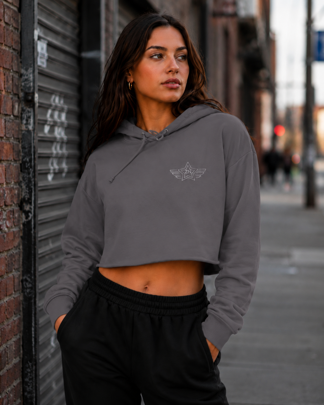 ZN Rhythm Crop Hoodie
