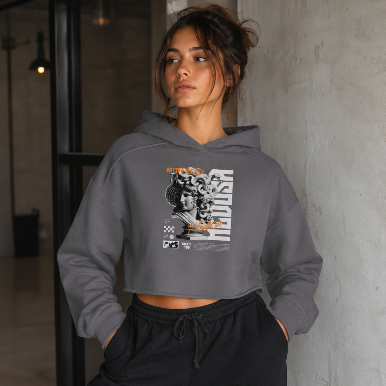 ZN Mythology Cropped Hoodie