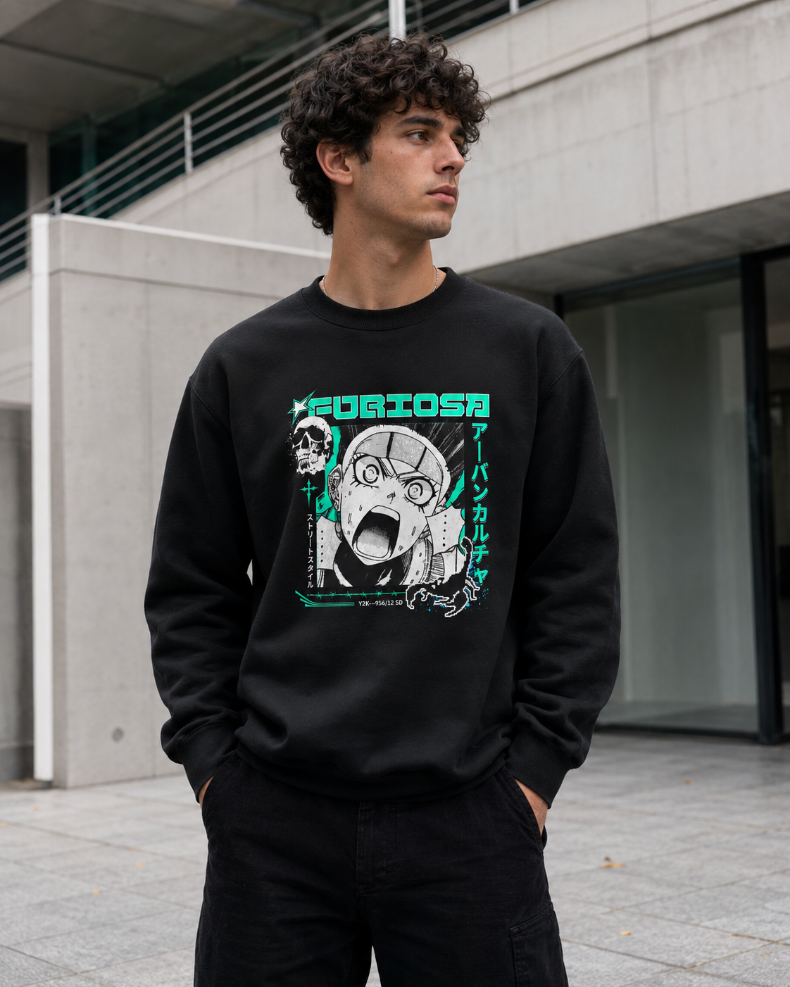 ZN Curious Anime Sweatshirt