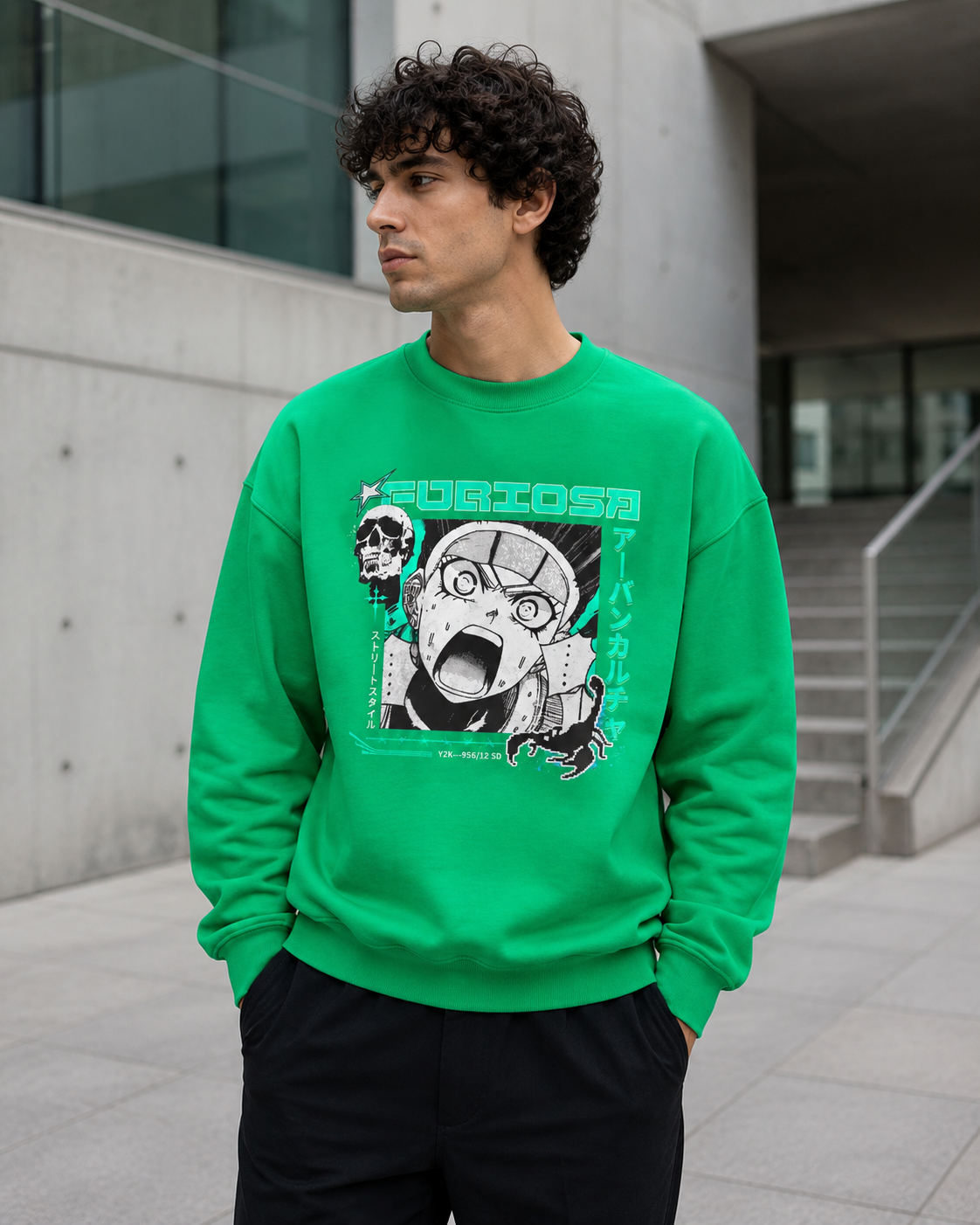 ZN Curious Anime Sweatshirt