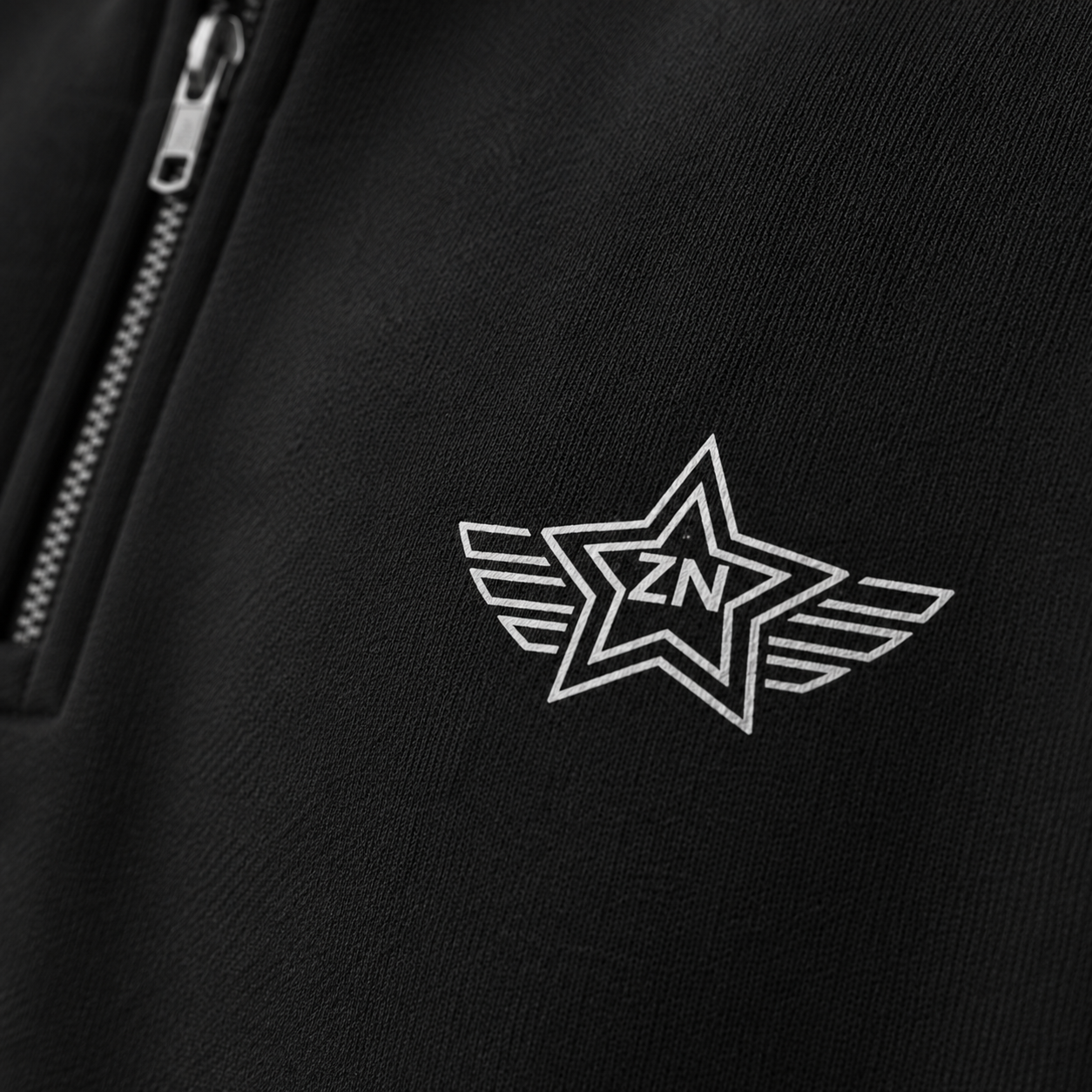 ZN Punk Anthem Quarter Zip Pullover Sweatshirt