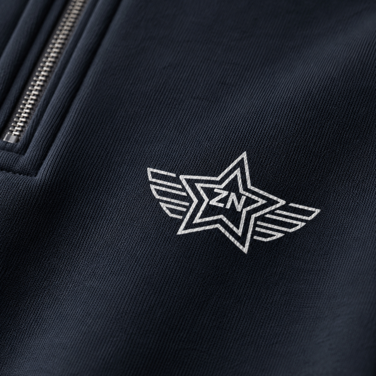 ZN Punk Anthem Quarter Zip Pullover Sweatshirt