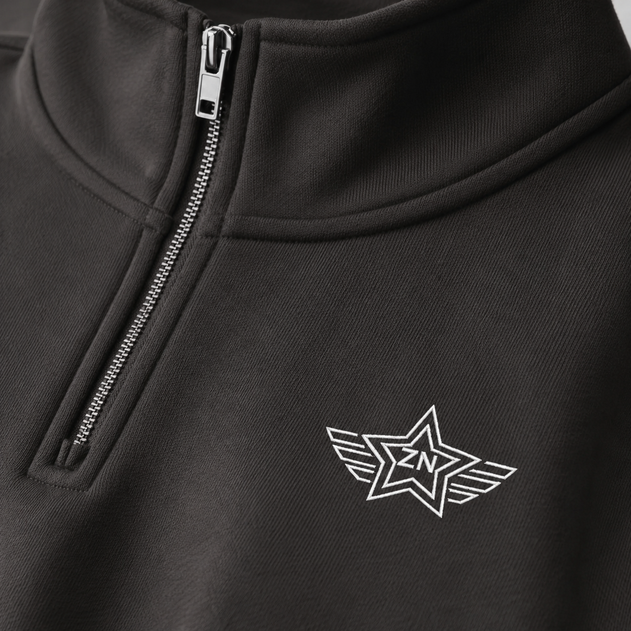 ZN Punk Anthem Quarter Zip Pullover Sweatshirt