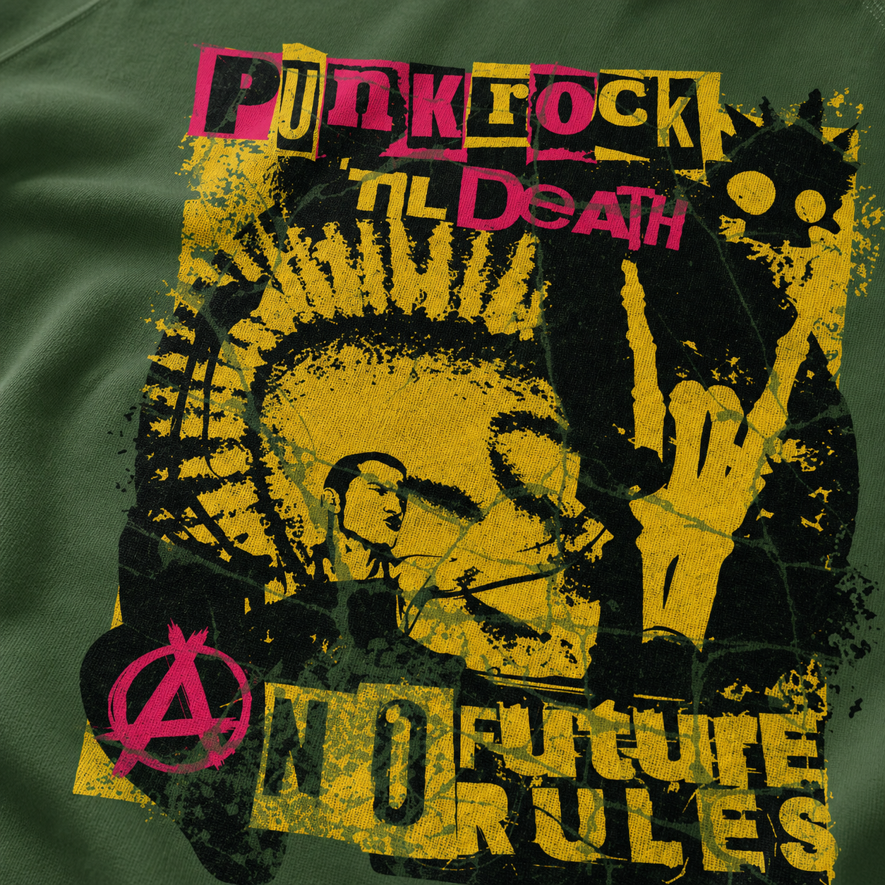 ZN Punk Future Crewneck Sweatshirt