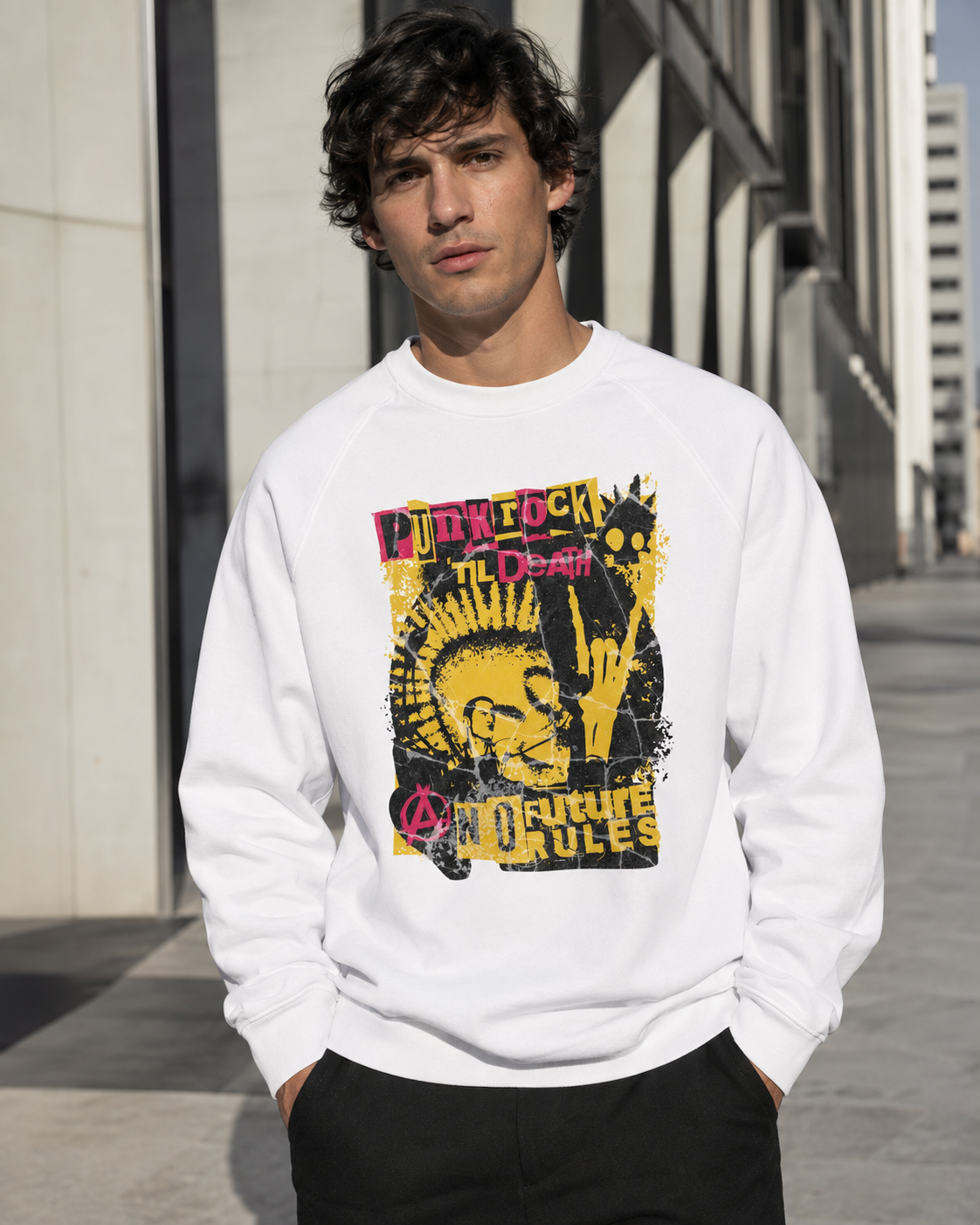 ZN Punk Future Crewneck Sweatshirt