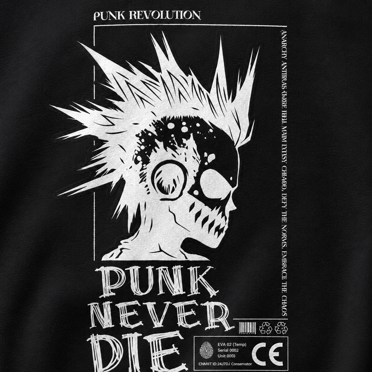 ZN Punk Never Die Crewneck Sweatshirt