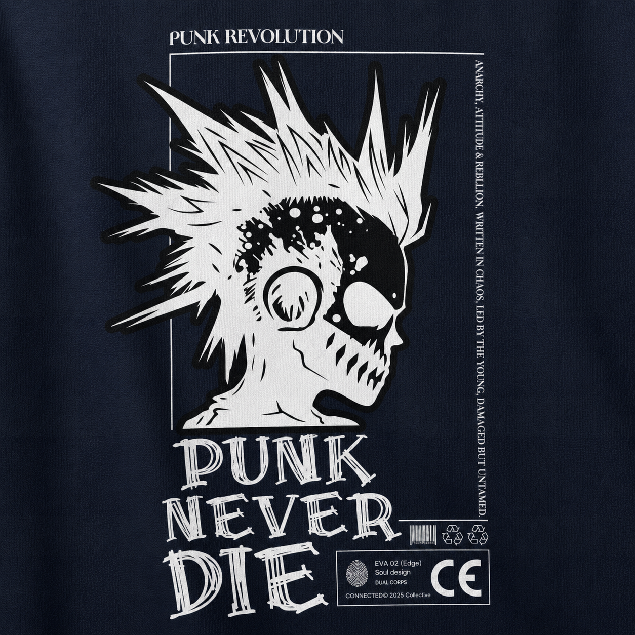 ZN Punk Never Die Crewneck Sweatshirt