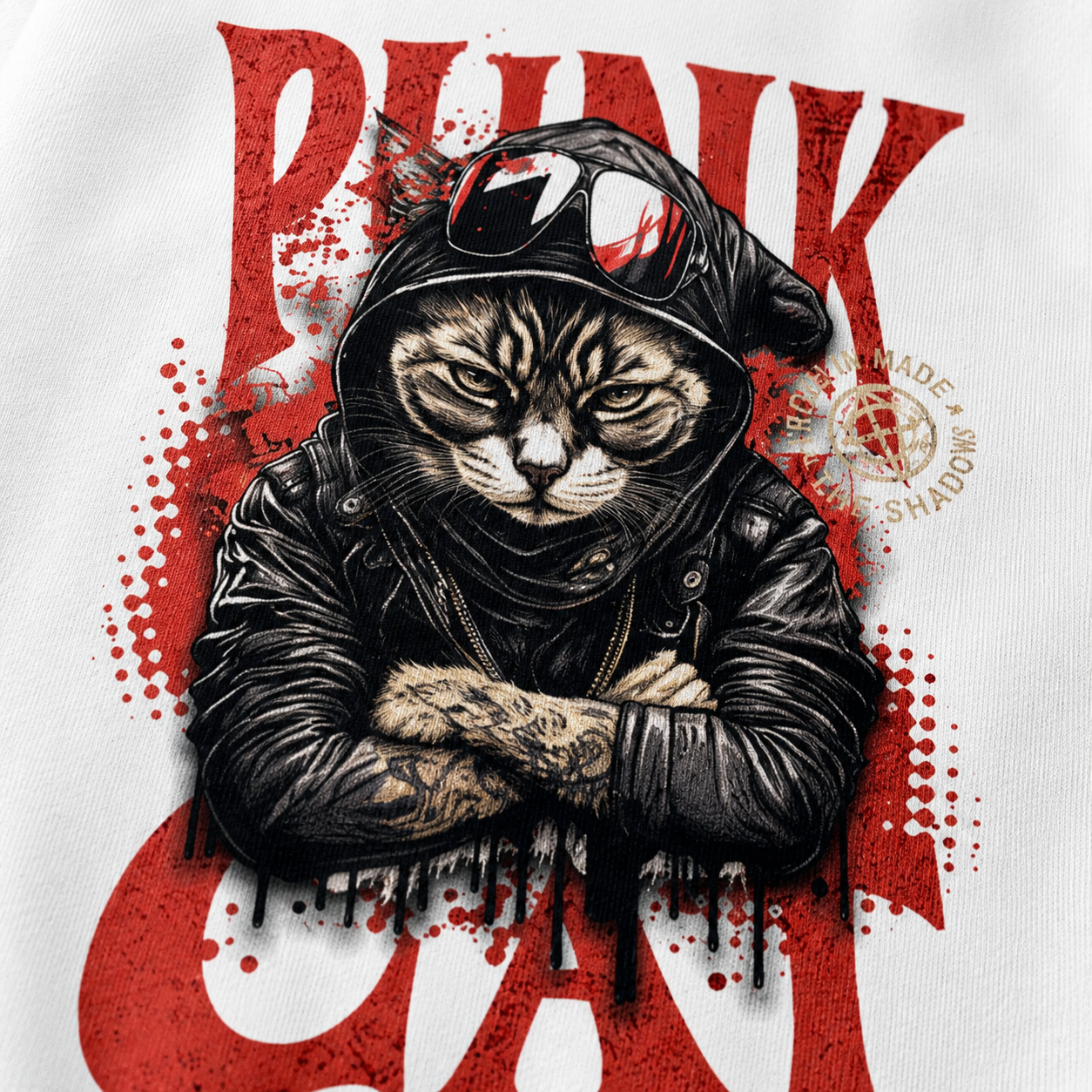 ZN Punk Cat Crewneck Sweatshirt