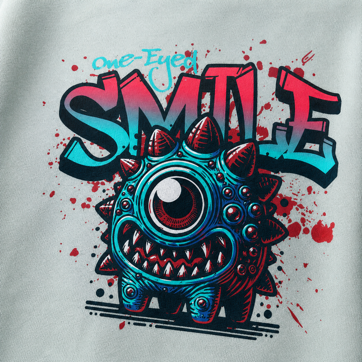 ZN One Eyed Smile Crewneck Sweatshirt