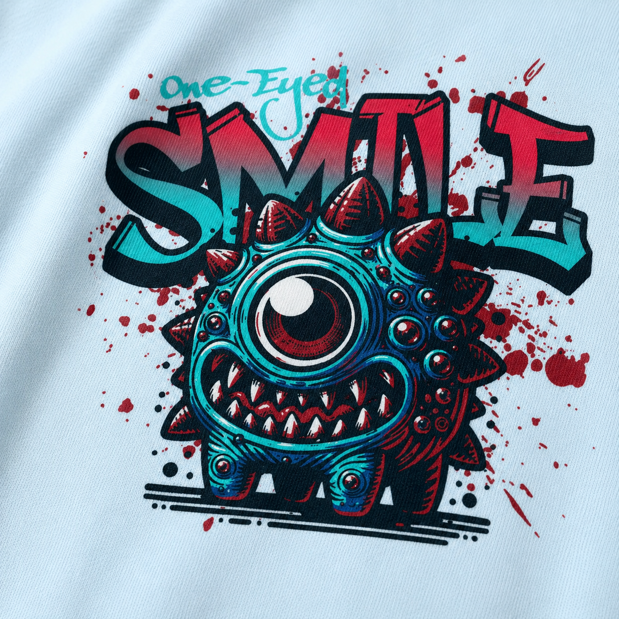 ZN One Eyed Smile Crewneck Sweatshirt
